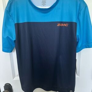 ZOIC Blue and Black T-Shirt NEW Mountain Biking
